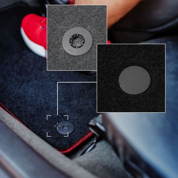 CARLUX-RED bilmåtter til: Dacia Sandero II hatchback, Stepway (2013-2019)