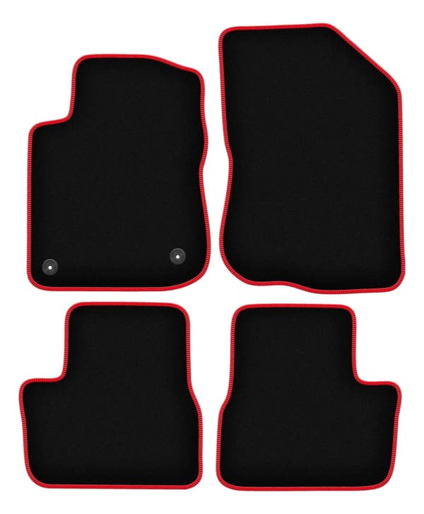 CARLUX-RED bilmåtter til: Peugeot 208 I hatchback (2012-2019)