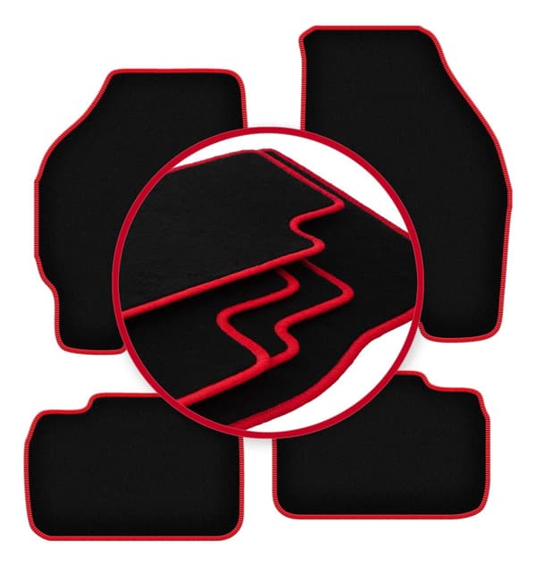 CARLUX-RED bilmåtter til: FIat Punto I hatchback (1992-1999)