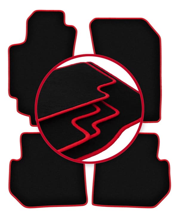 CARLUX-RED bilmattor för: Subaru B9 Tribeca SUV (2009-2009)