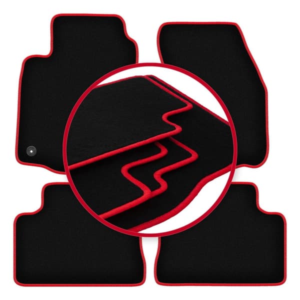 CARLUX-RED bilmåtter til: Mitsubishi Colt V / CJO hatchback (1996-2003)