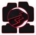 Miniatyrbild 1 av 11: CARLUX-RED bilmattor för: Opel Ascona C liftback, sedan (1981-1988)