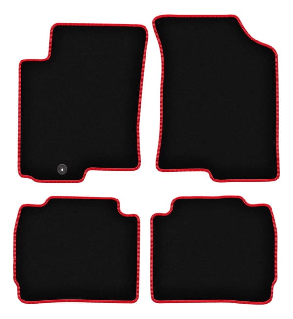 CARLUX-RED bilmåtter til: Hyundai Accent MC hatchback, sedan (2005-2011)