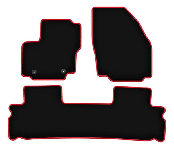 CARLUX-RED bilmattor för: Ford Galaxy MK2 minivan (2006-2012)