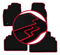 Miniatyrbild 1 av 11: CARLUX-RED bilmattor för: Toyota Previa II minivan (2000-2005)