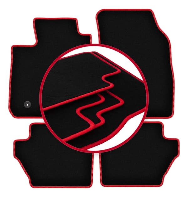 CARLUX-RED bilmattor för: Ford EcoSport MK2 crossover (2012-2017)