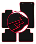 Miniatyrbild 1 av 11: CARLUX-RED bilmattor för: Alfa Romeo Giulia 2x4 (2WD) sedan (2016-)