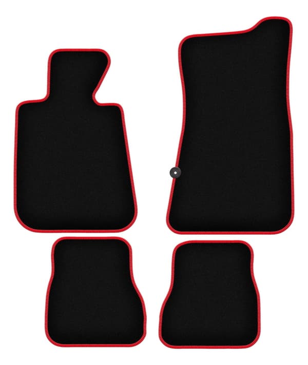 CARLUX-RED bilmåtter til: BMW 3 E30 cabriolet (1986-1993)