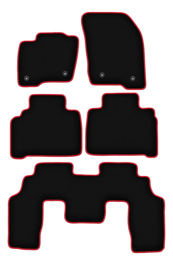 CARLUX-RED bilmåtter til: Ford S-MAX MK2 minivan (2015-)