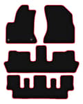 Miniatyrbild 2 av 11: CARLUX-RED bilmattor för: Citroen C4 Picasso I 7 personer (2006-2013)