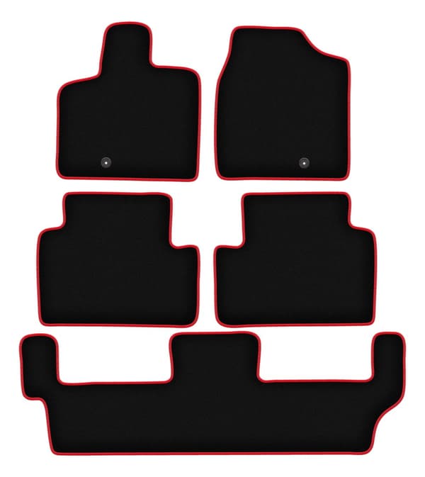 CARLUX-RED bilmattor för: Chrysler Town&Country IV 7 personer (2008-2016)