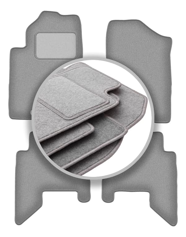 Grå bilmattor för: Nissan Pathfinder 5os (före ansiktslyftning) (2005-2010)