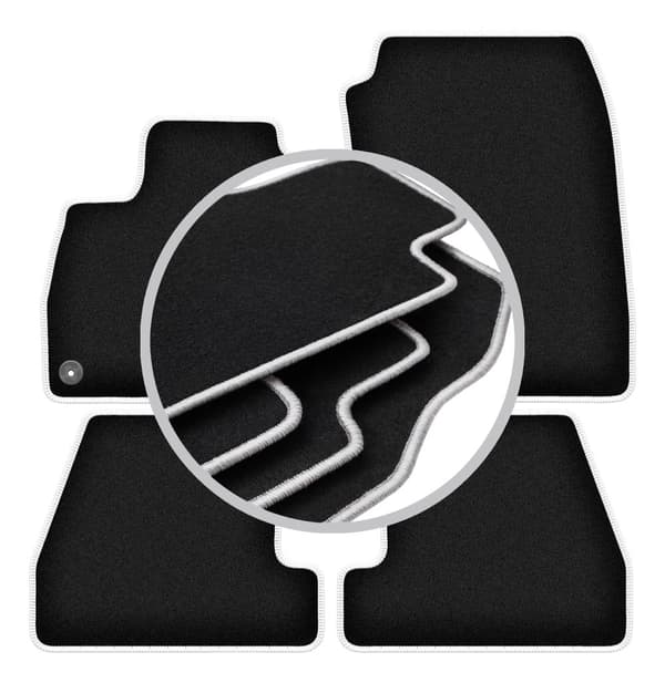 CARLUX-SILVER bilmåtter til: Ford Focus MK3 hatchback, sedan, stationcar (2010-2018)