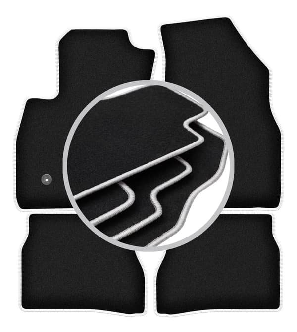 CARLUX-SILVER bilmattor till: Fiat Doblo II 0 (2009-2020)