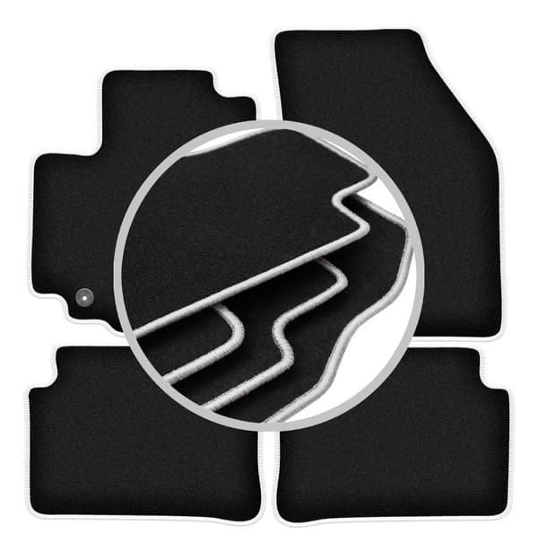 CARLUX-SILVER bilmåtter til: Opel Agila B hatchback (2008-2014)