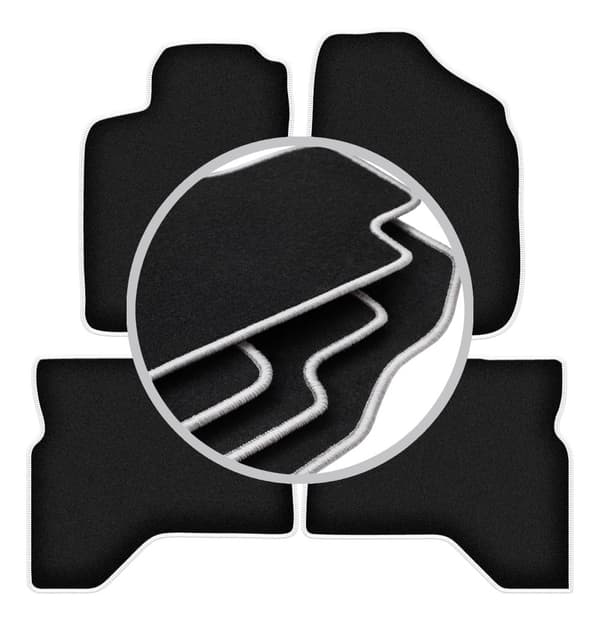 CARLUX-SILVER bilmåtter til: Mitsubishi Pajero Sport I SUV (1996-2008)