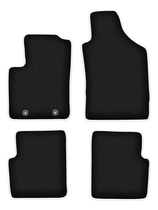 CARLUX-SILVER bilmåtter til: Fiat 500 cabrio, hatchback (2007-2013)
