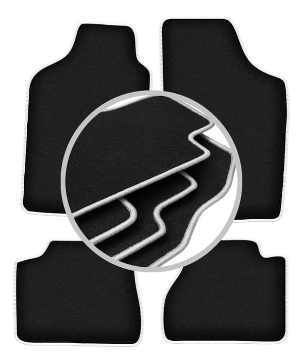 CARLUX-SILVER bilmåtter til: Nissan Micra K10 hatchback (1983-1991)