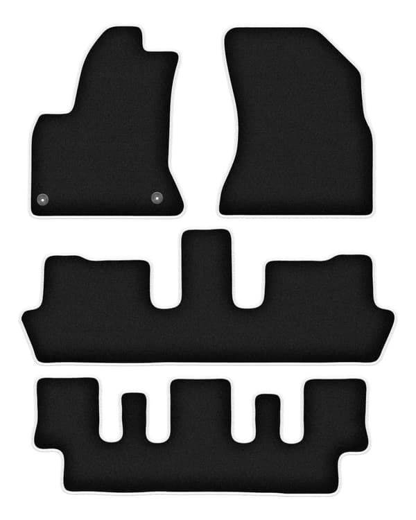 CARLUX-SILVER bilmattor för: Citroen C4 Picasso I 7 personer (2006-2013)