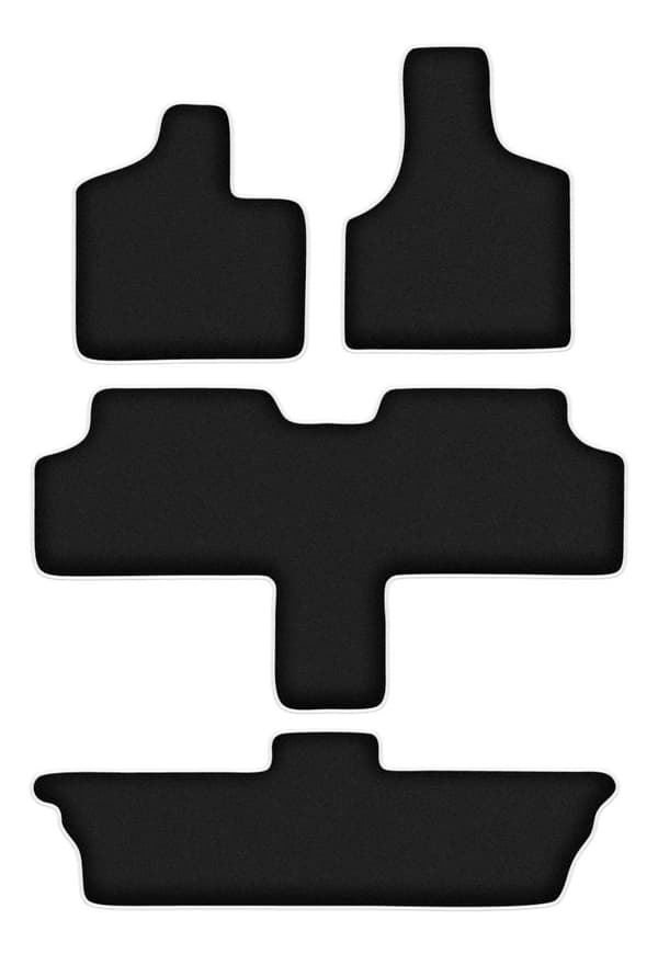 CARLUX-SILVER bilmåtter til: Dodge Caravan / Grand Caravan III 7 personer (2001-2007)