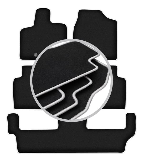 CARLUX-SILVER auton matot: Chrysler Voyager V FL 7 henkilölle (2011-2016)