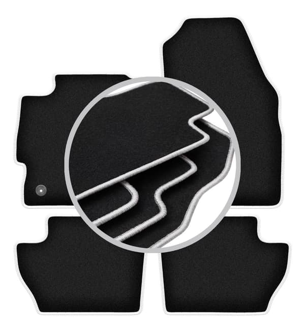 CARLUX-SILVER bilmattor till: Ford Ka+ halvkombi (2014-)