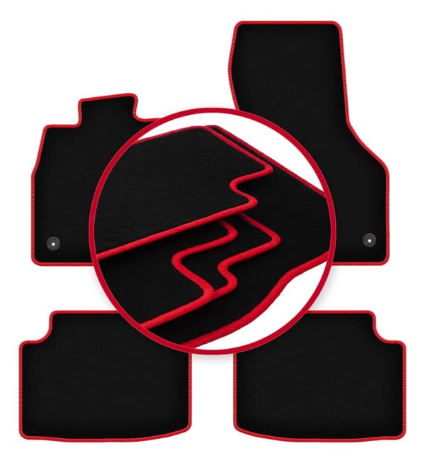 CARLUX-RED bilmattor till: Volkswagen Golf Sportsvan minivan (2014-)