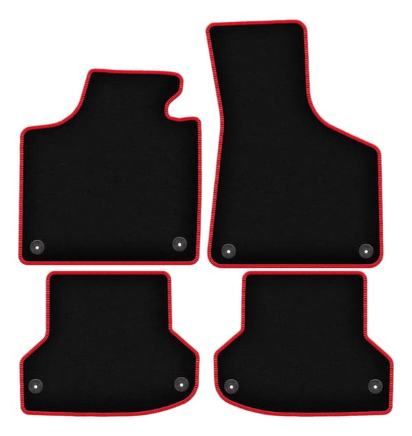 CARLUX-RED bilmattor för: Audi A3 8P halvkombi, sportback, cabriolet (2003-2011)