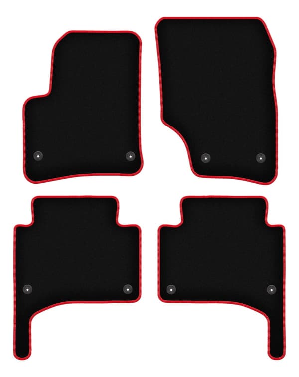 CARLUX-RED bilmåtter til: Porsche Cayenne I SUV (2002-2010)
