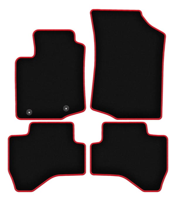CARLUX-RED bilmåtter til: Peugeot 108 hatchback (2014-)
