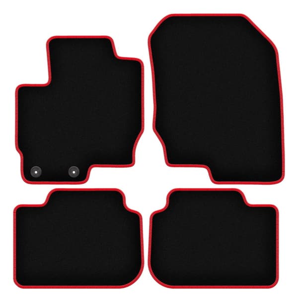CARLUX-RED bilmåtter til: Mitsubishi Colt VII hatchback (2008-2012)