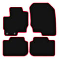 Miniatyrbillede 2 af 11: CARLUX-RED bilmåtter til: Mitsubishi Colt VII hatchback (2008-2012)