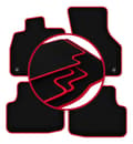 Miniatyrbild 1 av 11: CARLUX-RED bilmattor till: Skoda Octavia IV A7 sedan, kombi, variant, liftback (2020-)