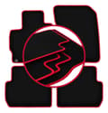 Miniatyrbild 1 av 11: CARLUX-RED bilmattor för: Mitsubishi Outlander III PHEV SUV (2012-)