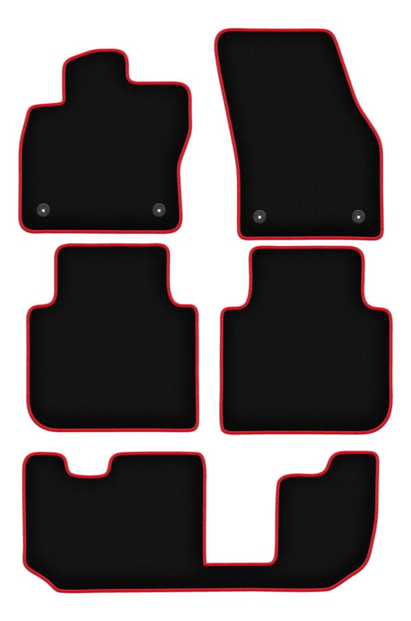 CARLUX-RED bilmattor för: Seat Tarraco 7 personer (2018-)