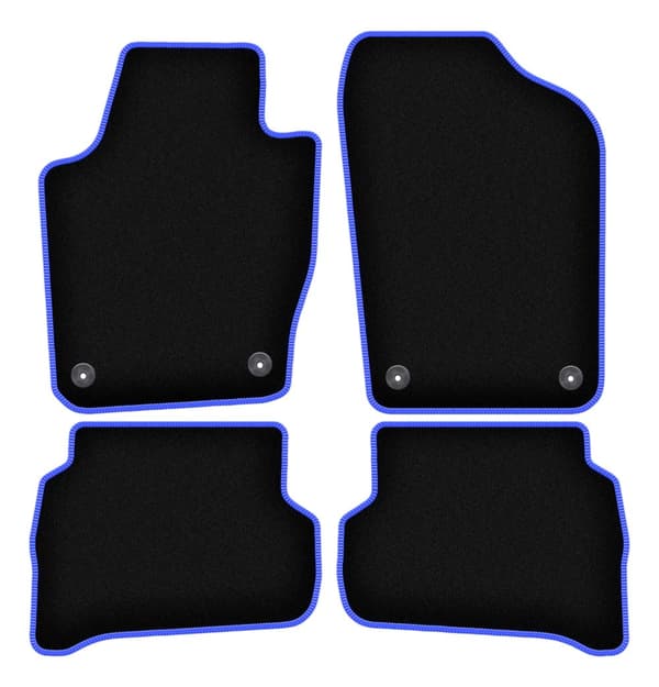 CARLUX-BLÅ bilmåtter til: Volkswagen Polo V hatchback (2009-2017)