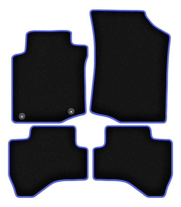 CARLUX-BLÅ bilmåtter til: Peugeot 107 hatchback (2005-2014)
