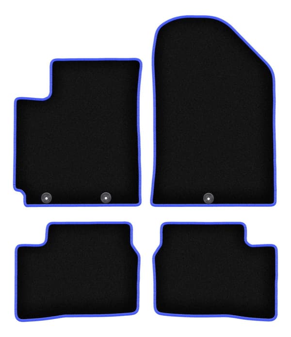 CARLUX-BLÅ bilmåtter til: Kia Picanto II JE hatchback (2011-2017)