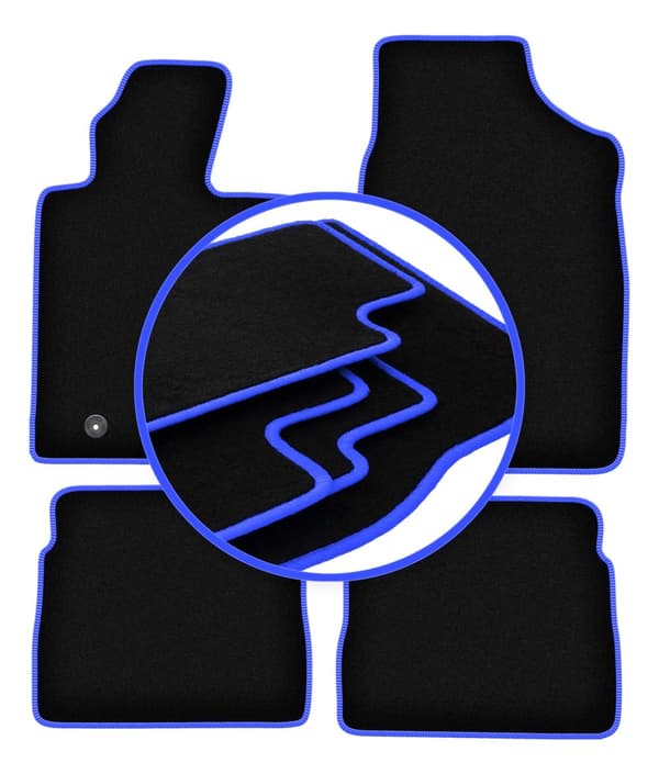 CARLUX-BLUE bilmåtter til: Chrysler PT Cruiser cabriolet, hatchback (2000-2010)