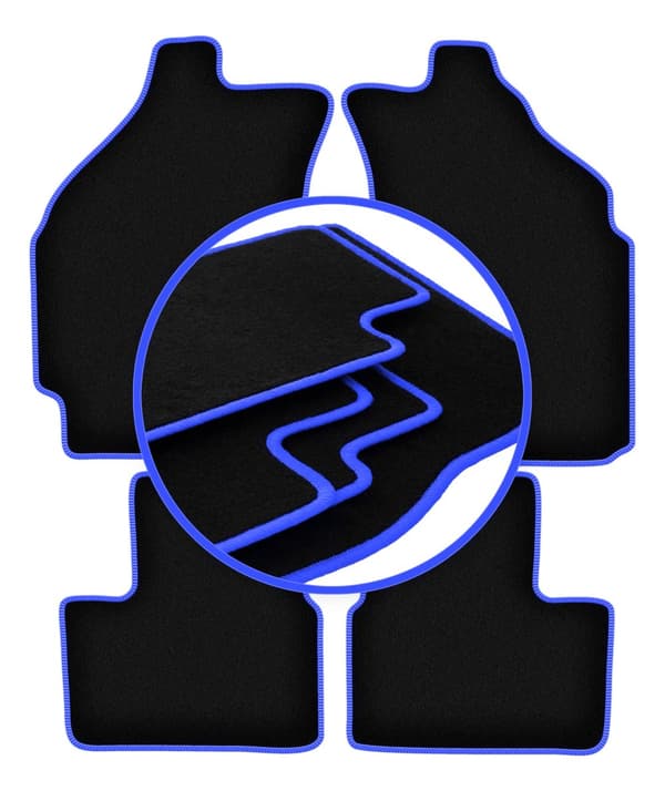 CARLUX-BLÅ bilmåtter til: Chevrolet Matiz hatchback (2004-2009)
