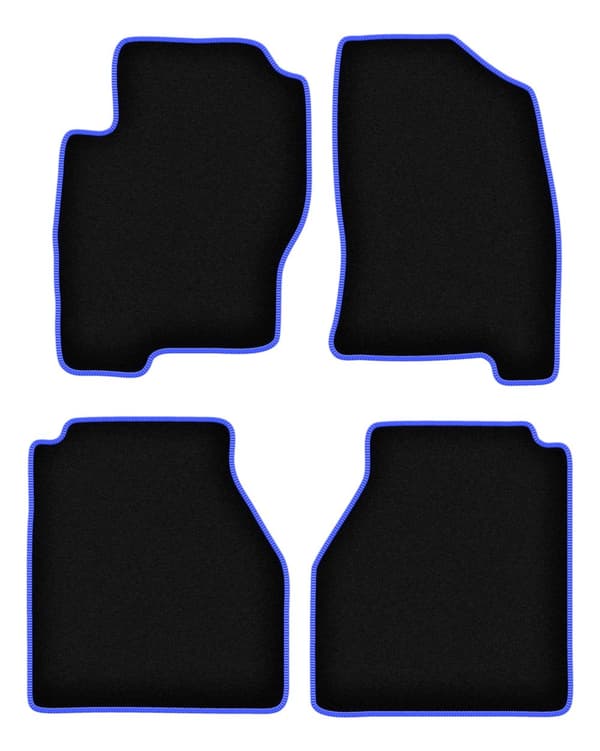 CARLUX-BLÅ bilmattor för: Nissan Navara III D40 pickup (2005-2011)