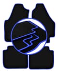Miniatyrbild 1 av 11: CARLUX-BLÅ bilmattor för: Fiat Idea minivan (2003-2010)