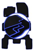 Miniatyrbild 1 av 11: CARLUX-BLÅ bilmattor för: Ford S-MAX MK2 minivan (2015-)