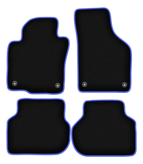 CARLUX-BLÅ bilmattor till: Volkswagen Jetta VI sedan, herrgård, variant (2010-2018)