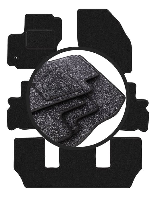 ANTHRA bilmattor för: Ford S-MAX MK1 FL 7-sits (2012-2015)