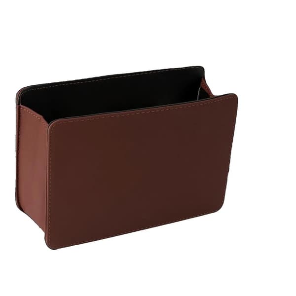 Bil Affaldsspand, Vandtæt Læder, Sammenklappeligt Design,eget klassisk foldbart
