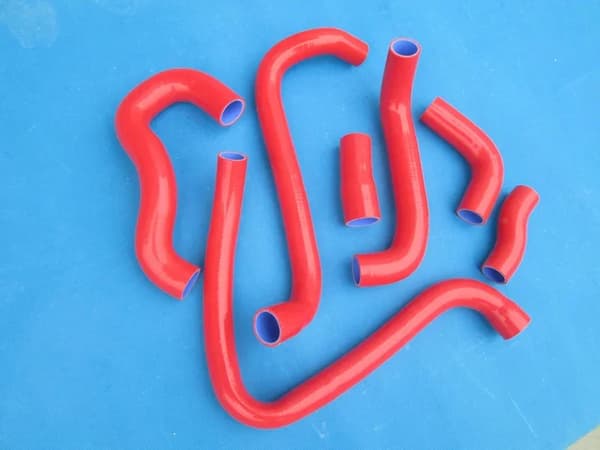 Silicone Radiator Slange, Højtemperaturmodstand, Holdbar Konstruktion,RØD