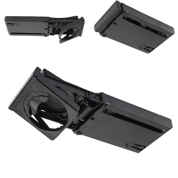 Dashboard Kopholder, Holdbar ABS Konstruktion, Perfekt Pasform til Audi A4 B6/B7, Elegant Sort Design