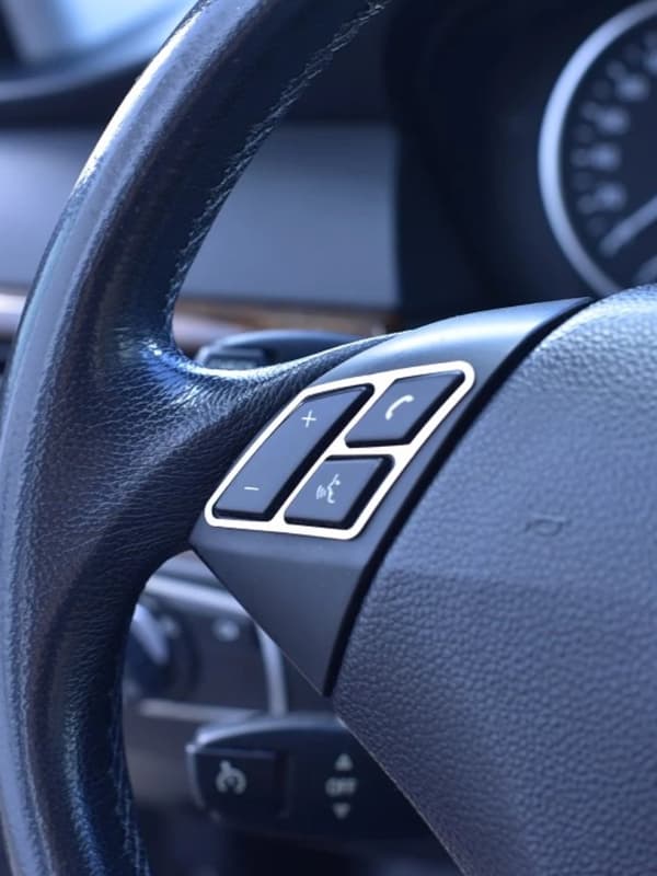 Rustfrit Stål Ratknap Dæksler, Skræddersyet til BMW 5 E60, Holdbart Materiale, Forbedret Greb