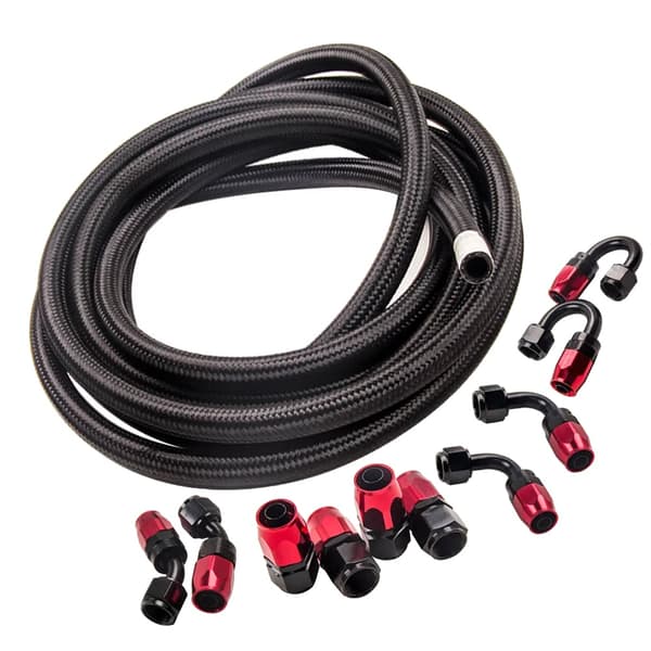 AN8 Performance Oil Line Kit, Høj Holdbarhed, Fleksibel Montering, Højtryk Modstand